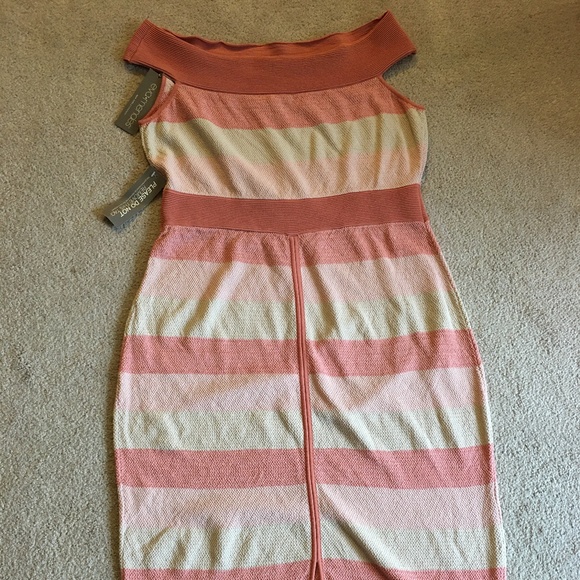 NWT NY&Co Eva Mendes Kristen Stripe Sweater Dress - Picture 9 of 16
